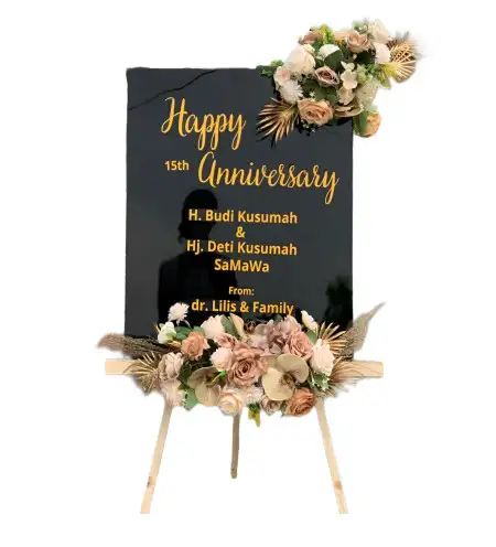 Papan Bunga Akrilik Gelombang Panjang